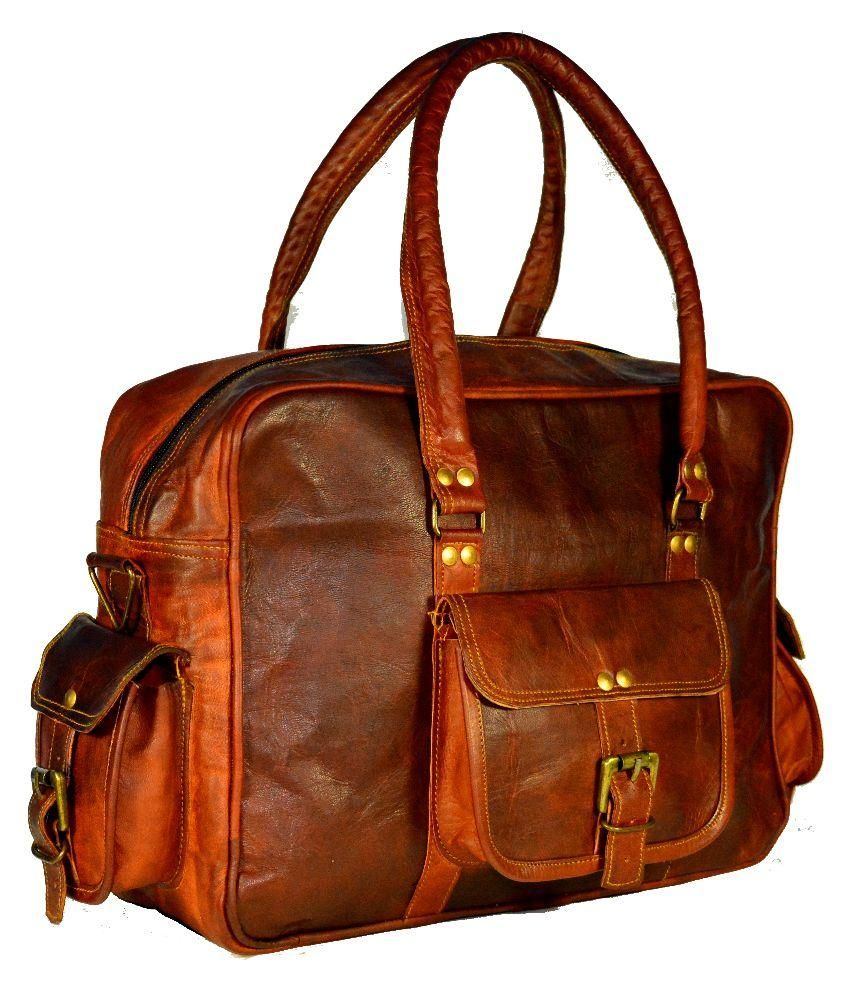 brown leather messenger bags