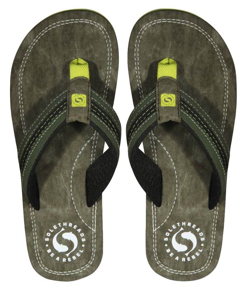 olive flip flops womens