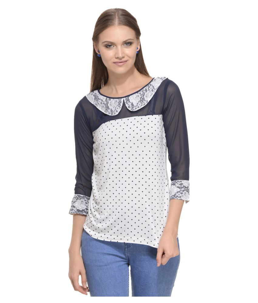 white georgette shirt online