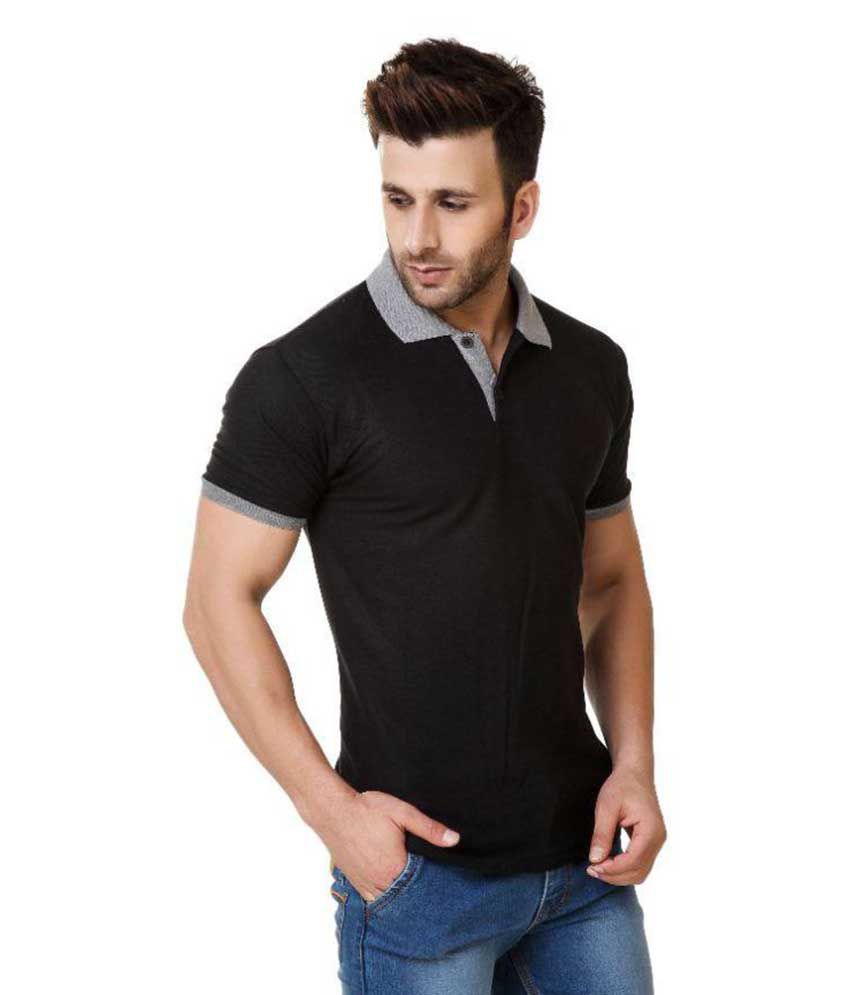 Austin-M Black Regular Fit Polo T Shirt - Buy Austin-M Black Regular ...