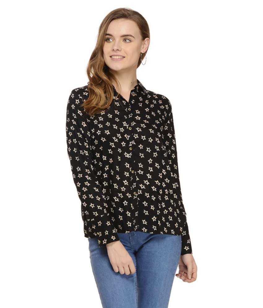 Buy Mystree Black Rayon Shirt Online at Best Prices in India - Snapdeal