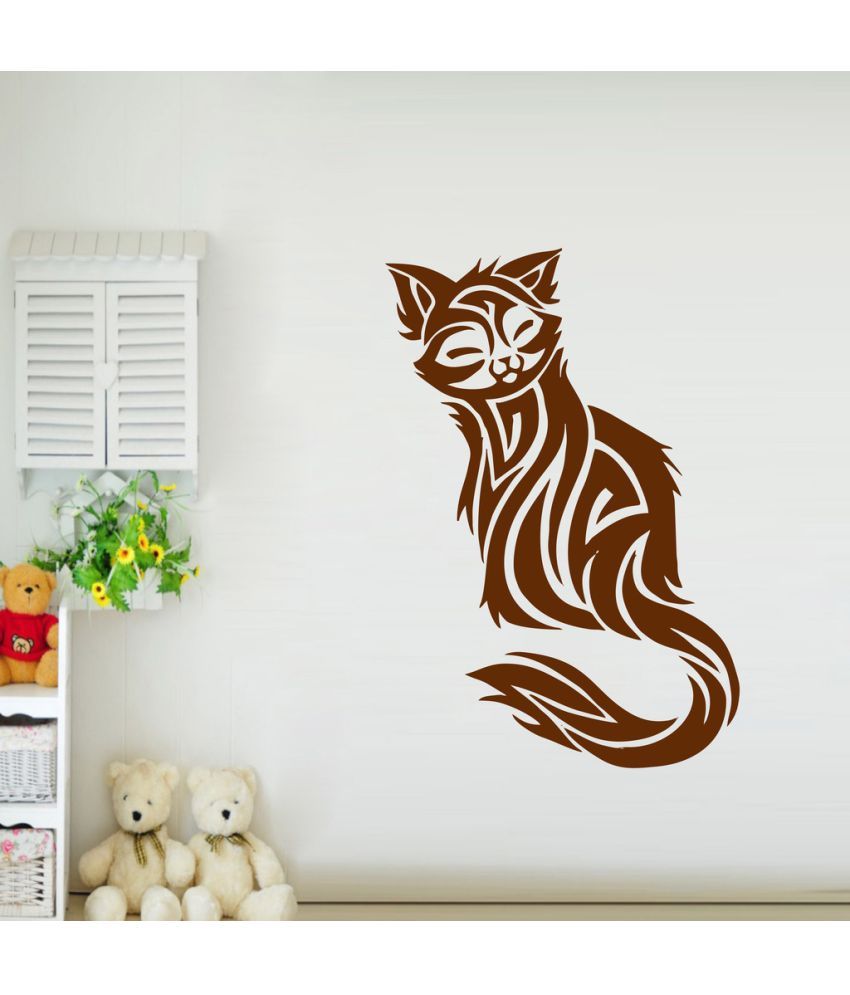     			Decor Villa The Cat PVC Wall Stickers