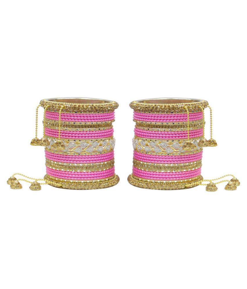 Much More Pink Bangle Set Buy Much More Pink Bangle Set Online in