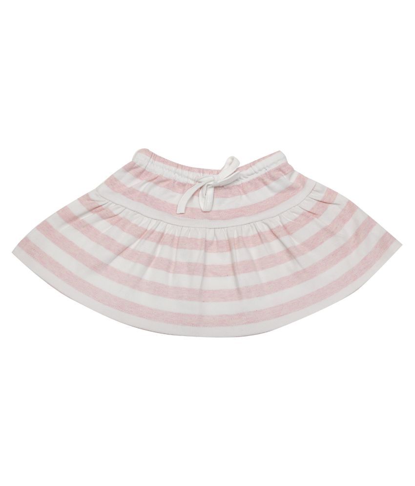     			Kaboos Peach Color Cotton Skirt for Girls