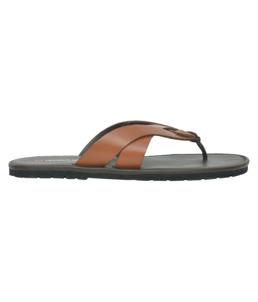 franco leone tan sandals