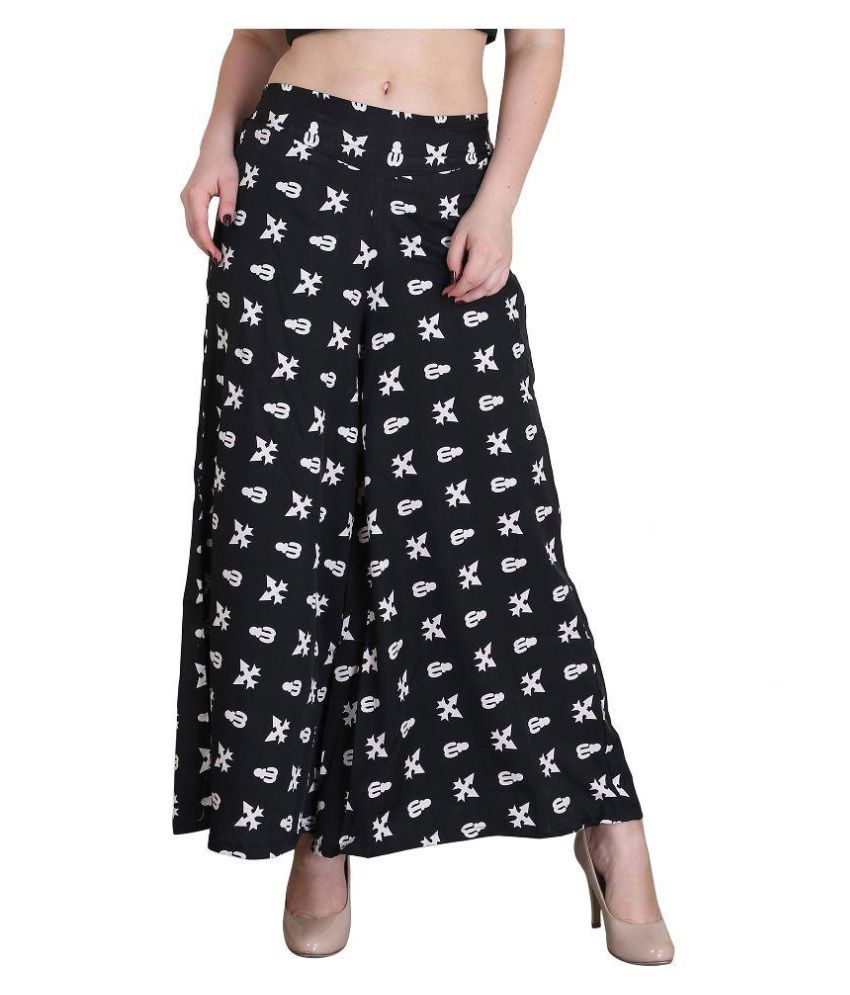 Buy IndiWeaves Women Crepe Digital Printed Relaxed Palazzo pants Pack of  1 White Online at Best Prices in India  JioMart