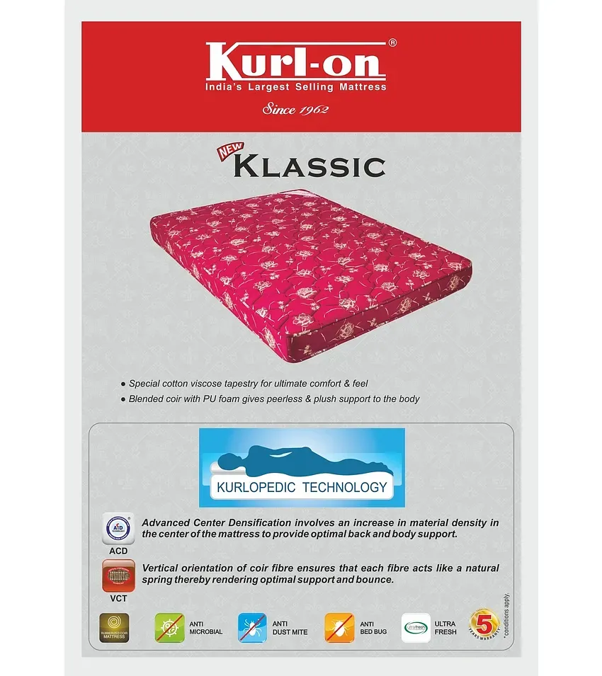 Kurlon klassic deals mattress price