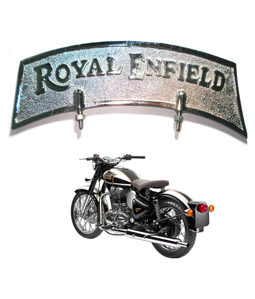 royal enfield mudguard logo