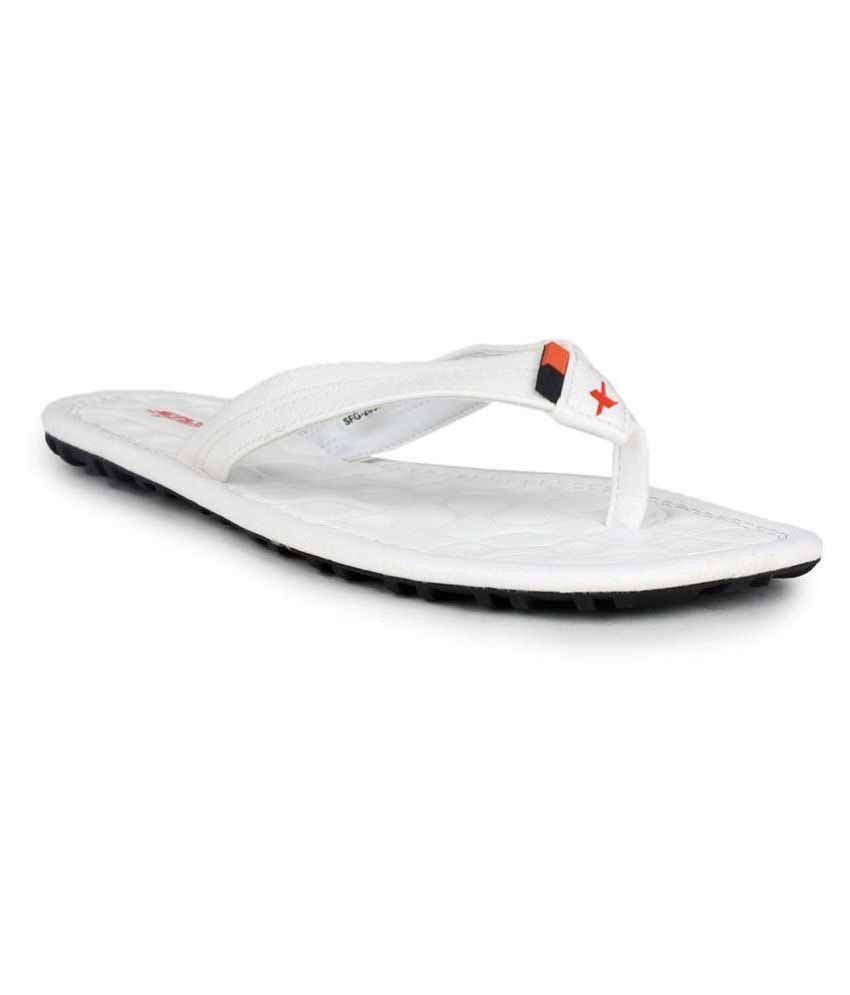 sparx white slippers