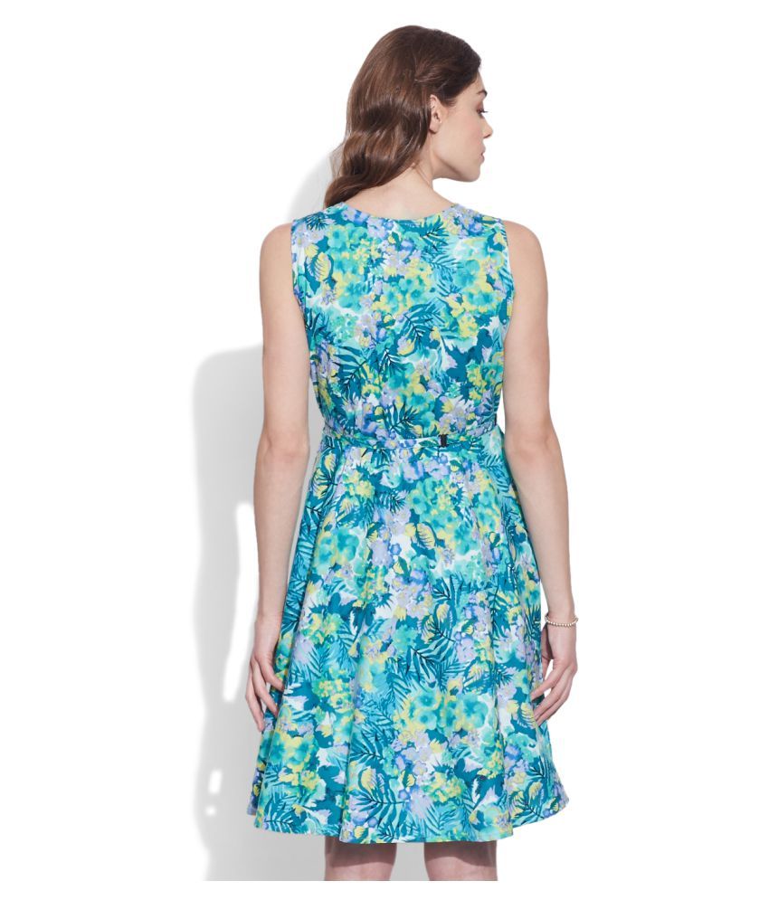 Very Me Turquoise Cotton Dresses Buy Very Me Turquoise Cotton Dresses