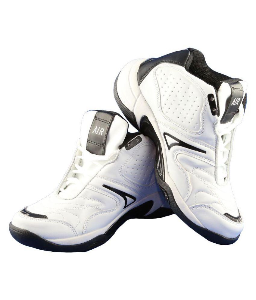 plain white basketball shoes
