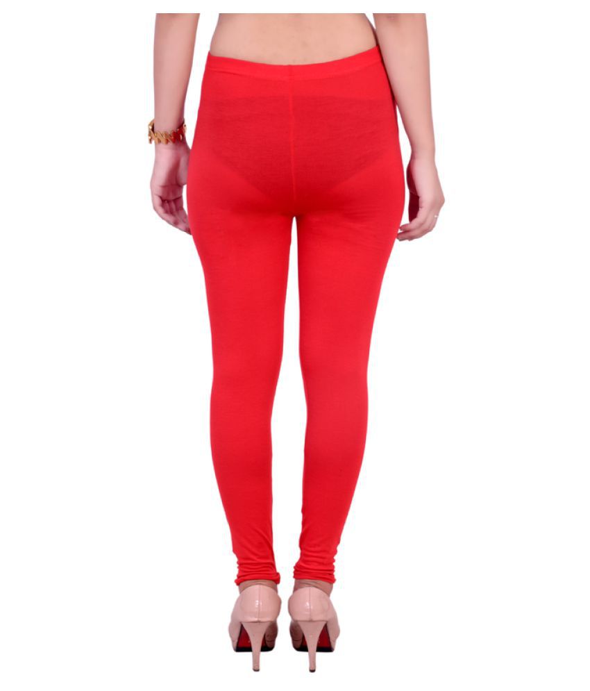 Blinkin Red Cotton Lycra Tights - Buy Online at Best Price in India ...