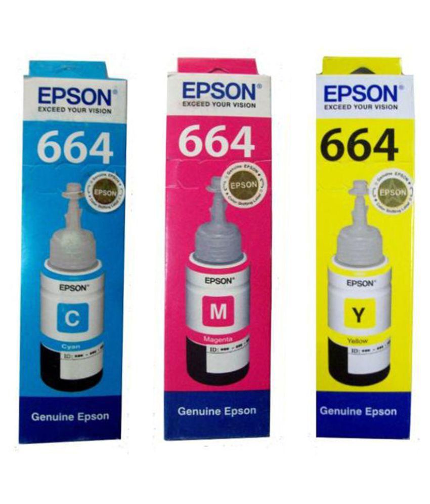 For 340/-(75% Off) Epson Tricolor Ink Pack of 3 at Snapdeal