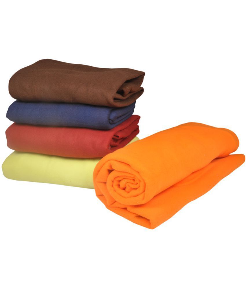 Stop and Shop Buy 2 Get 5 Single Polar Fleece Plain Blanket Buy Stop