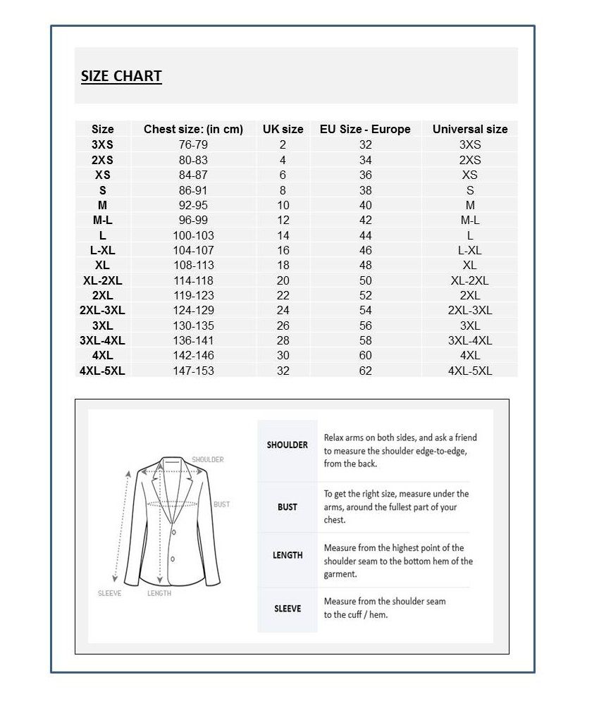 Decathlon Size Chart India