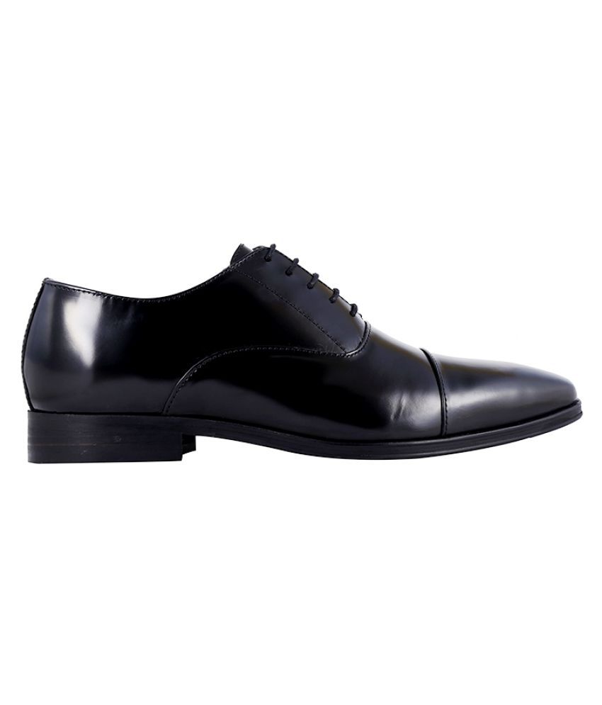 Urban Country Black Oxfords Genuine Leather Formal Shoes Price in India ...
