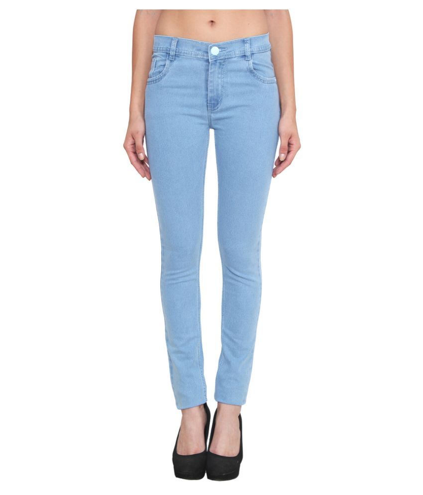 light blue denim jeans women's