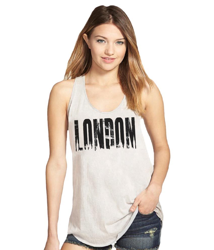 M&B White Poly Cotton Tank Tops Buy M&B White Poly Cotton Tank Tops