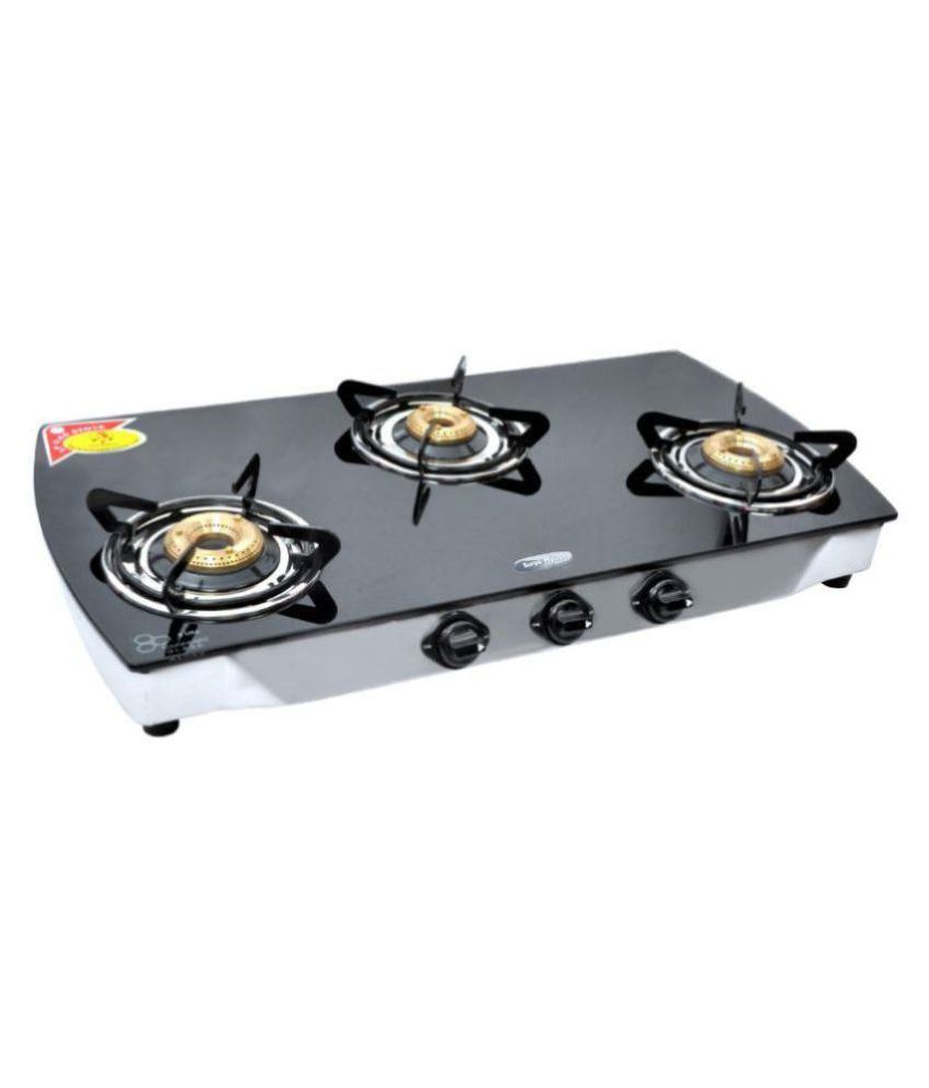 max c-burner review Stove Burner in Price Surya 3bgsblk 3 Glass Manual Max Gas