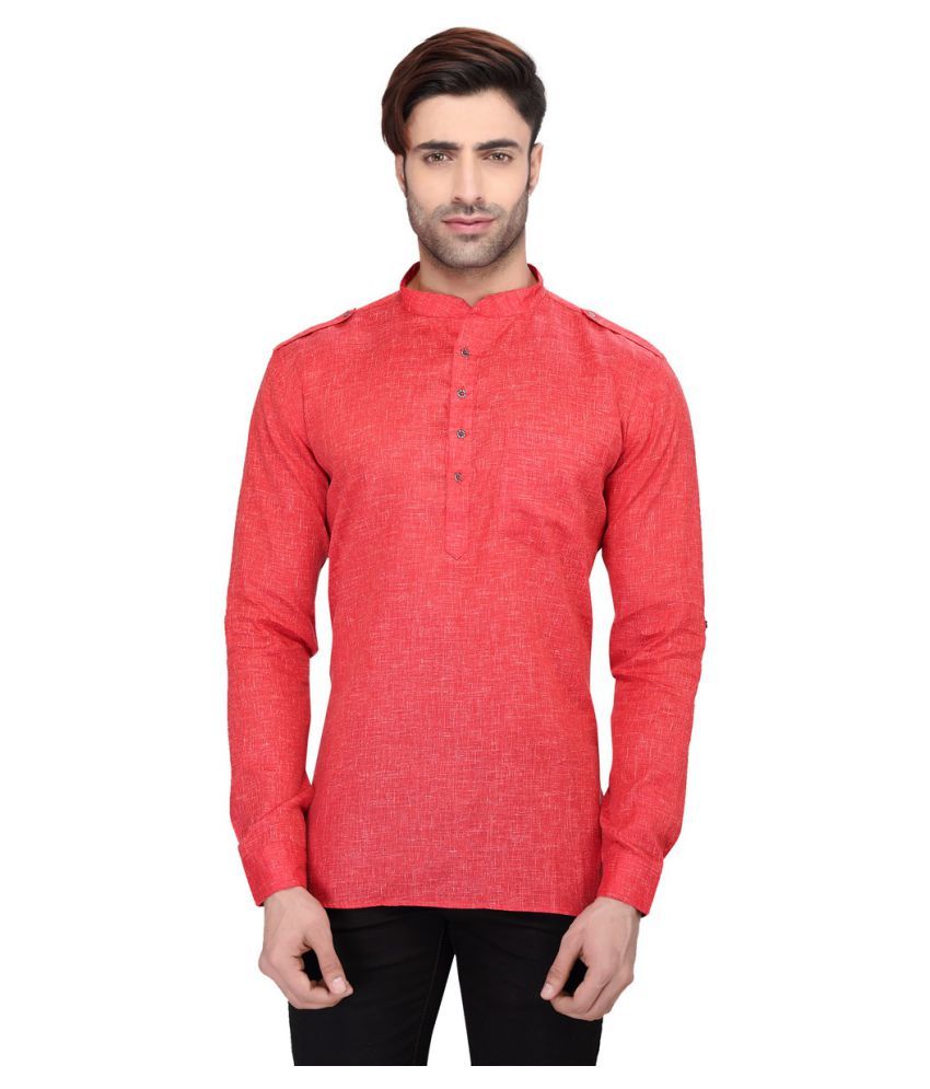 red kurta black pant