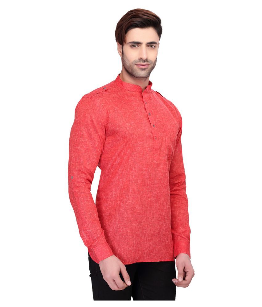 red kurta black pant