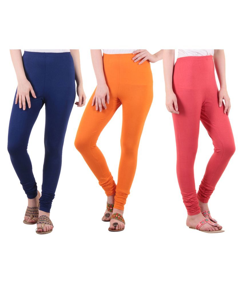     			Diaz Cotton Lycra Pack of 3 Leggings