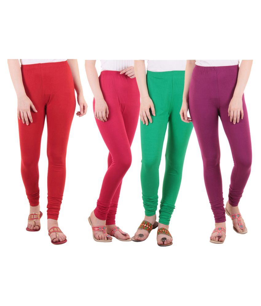     			Diaz Cotton Lycra Pack of 4 Leggings