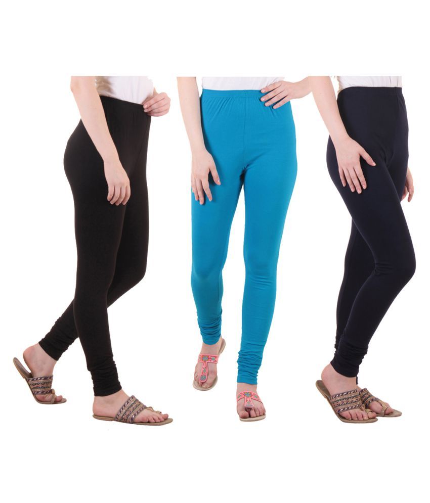     			Diaz Cotton Lycra Pack of 3 Leggings