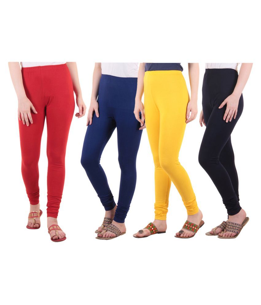     			Diaz Cotton Lycra Pack of 4 Leggings