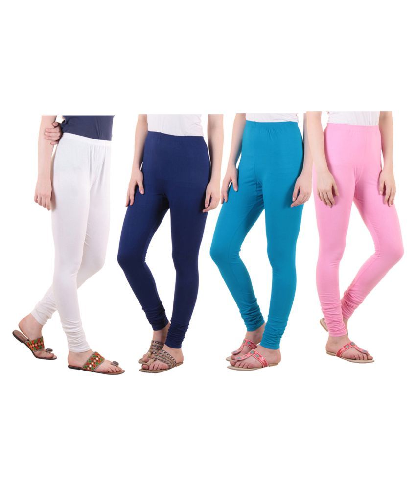     			Diaz Cotton Lycra Pack of 4 Leggings