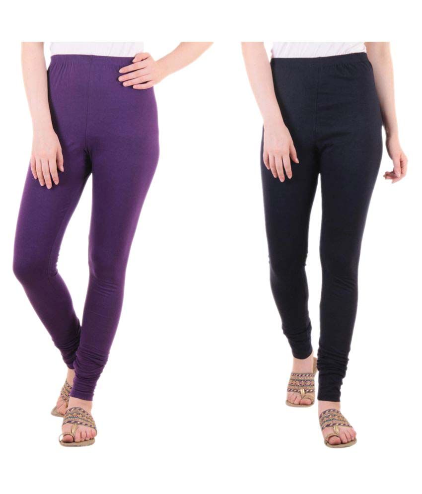     			Diaz Cotton Lycra Pack of 2 Leggings