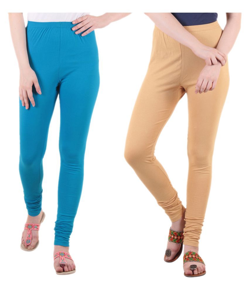     			Diaz Cotton Lycra Pack of 2 Leggings