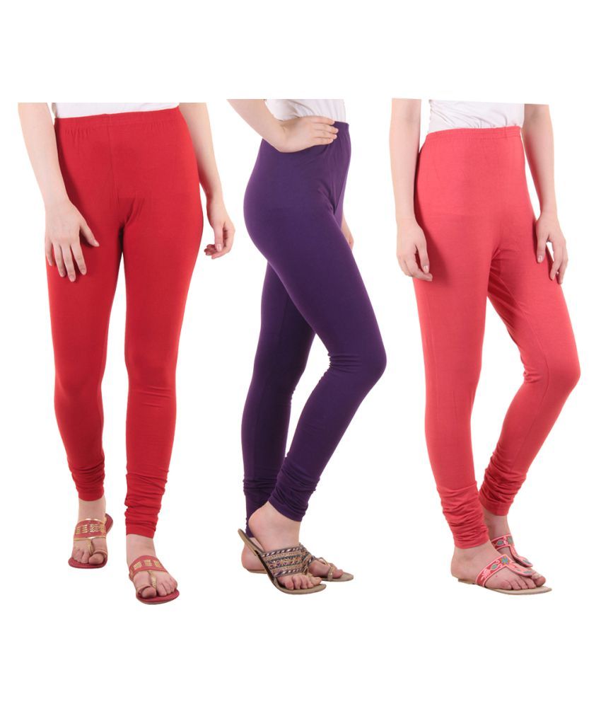     			Diaz Cotton Lycra Pack of 3 Leggings