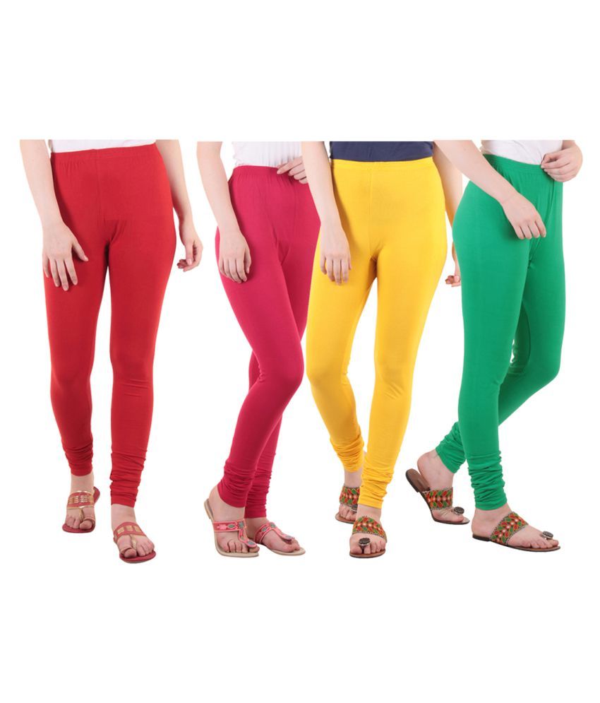     			Diaz Cotton Lycra Pack of 4 Leggings