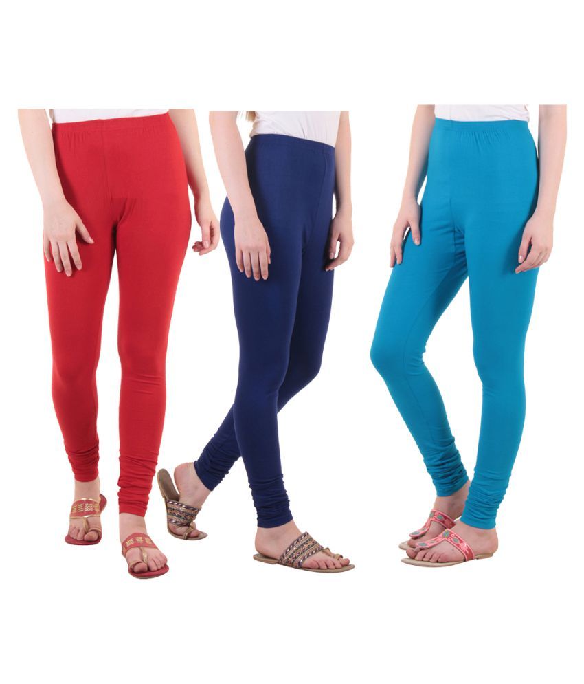     			Diaz Cotton Lycra Pack of 3 Leggings