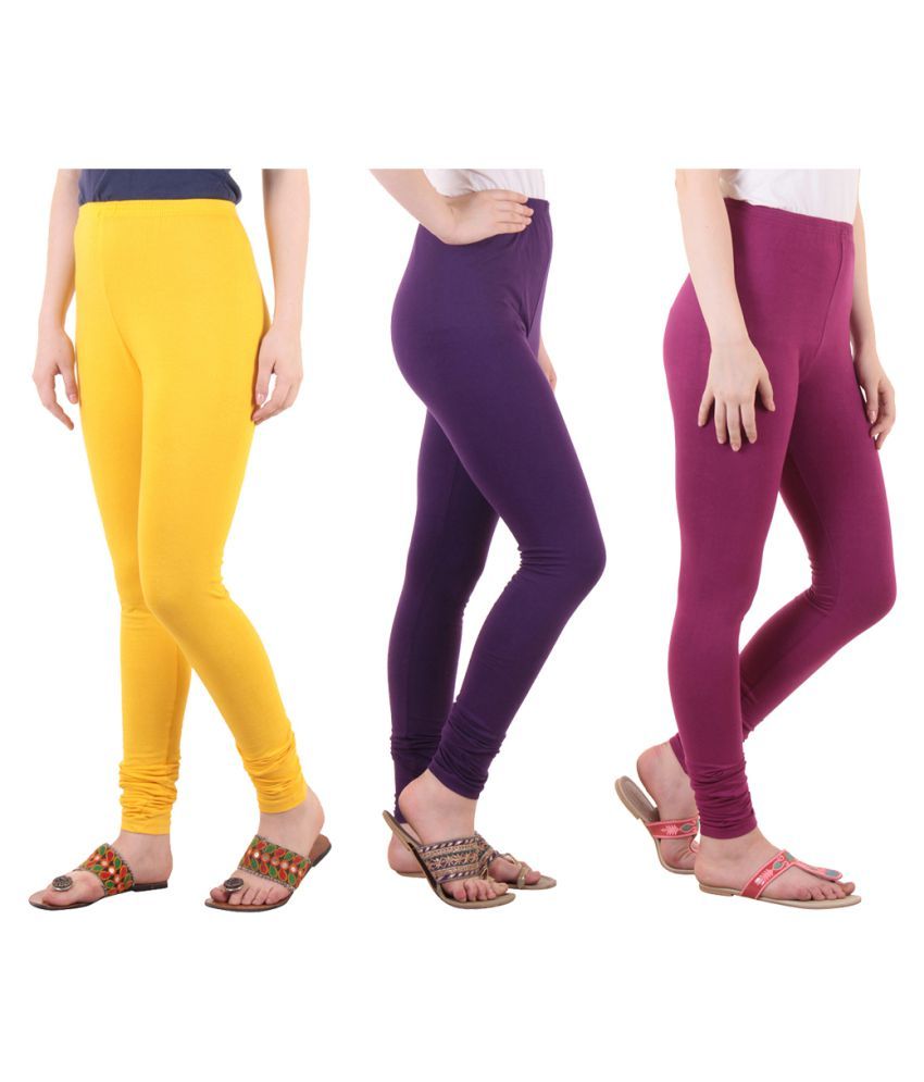     			Diaz Cotton Lycra Pack of 3 Leggings