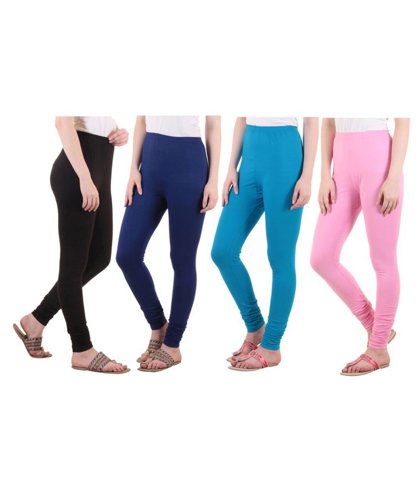     			Diaz Cotton Lycra Pack of 4 Leggings