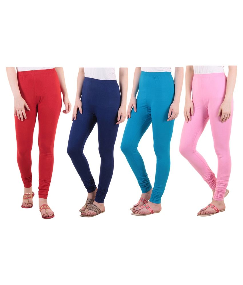     			Diaz Cotton Lycra Pack of 4 Leggings