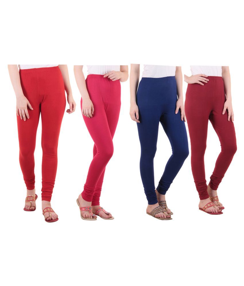     			Diaz Cotton Lycra Pack of 4 Leggings