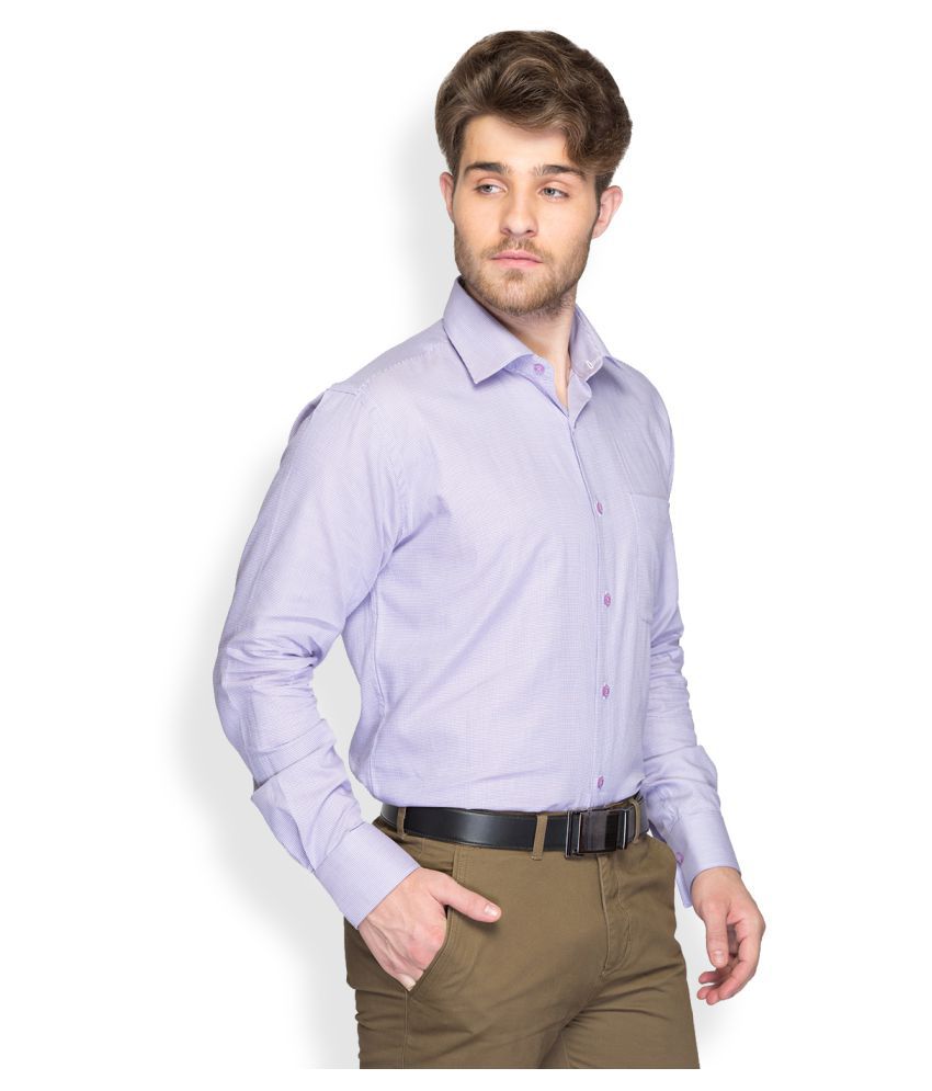 Raymond Purple Formal Regular Fit Shirt - Buy Raymond Purple Formal ...
