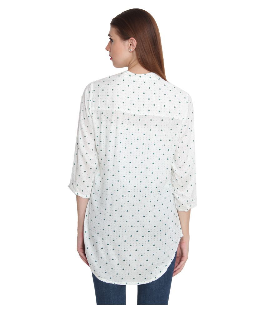 white rayon shirt