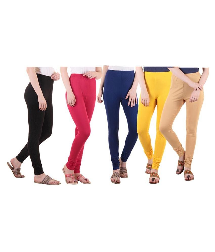     			Diaz Cotton Lycra Pack of 5 Leggings