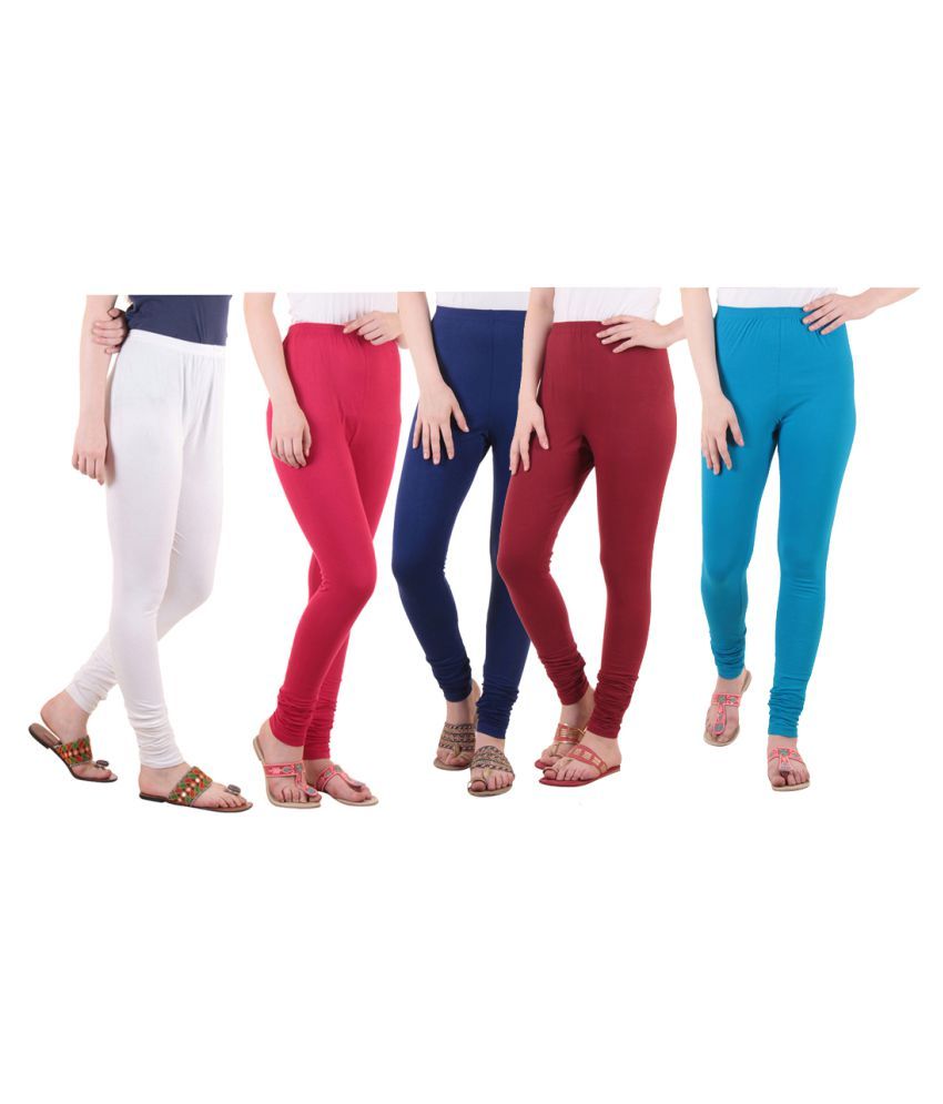     			Diaz Cotton Lycra Pack of 5 Leggings