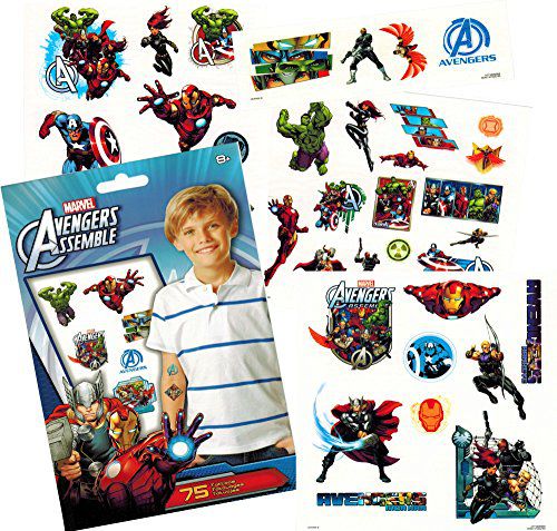 Marvel Avengers Temporary Tattoos (75) Iron Man, Thor, Hulk, Captain America  and More! - Buy Marvel Avengers Temporary Tattoos (75) Iron Man, Thor,  Hulk, Captain America and More! Online at Low Price - Snapdeal