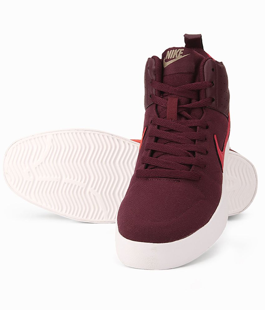 maroon nike boots