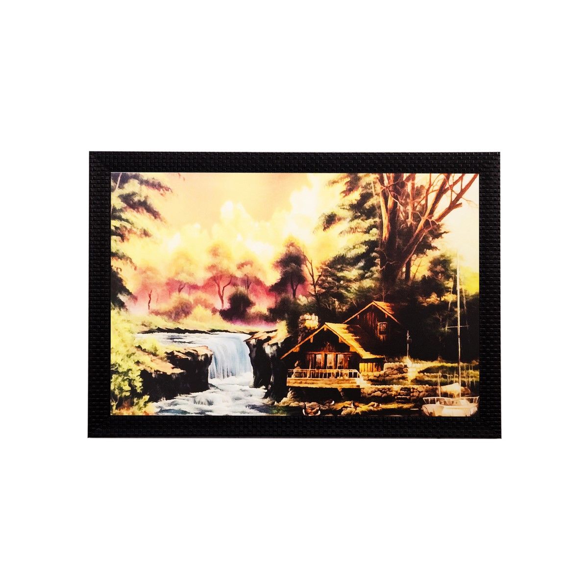     			eCraftIndia Wood Art Prints With Frame Single Piece