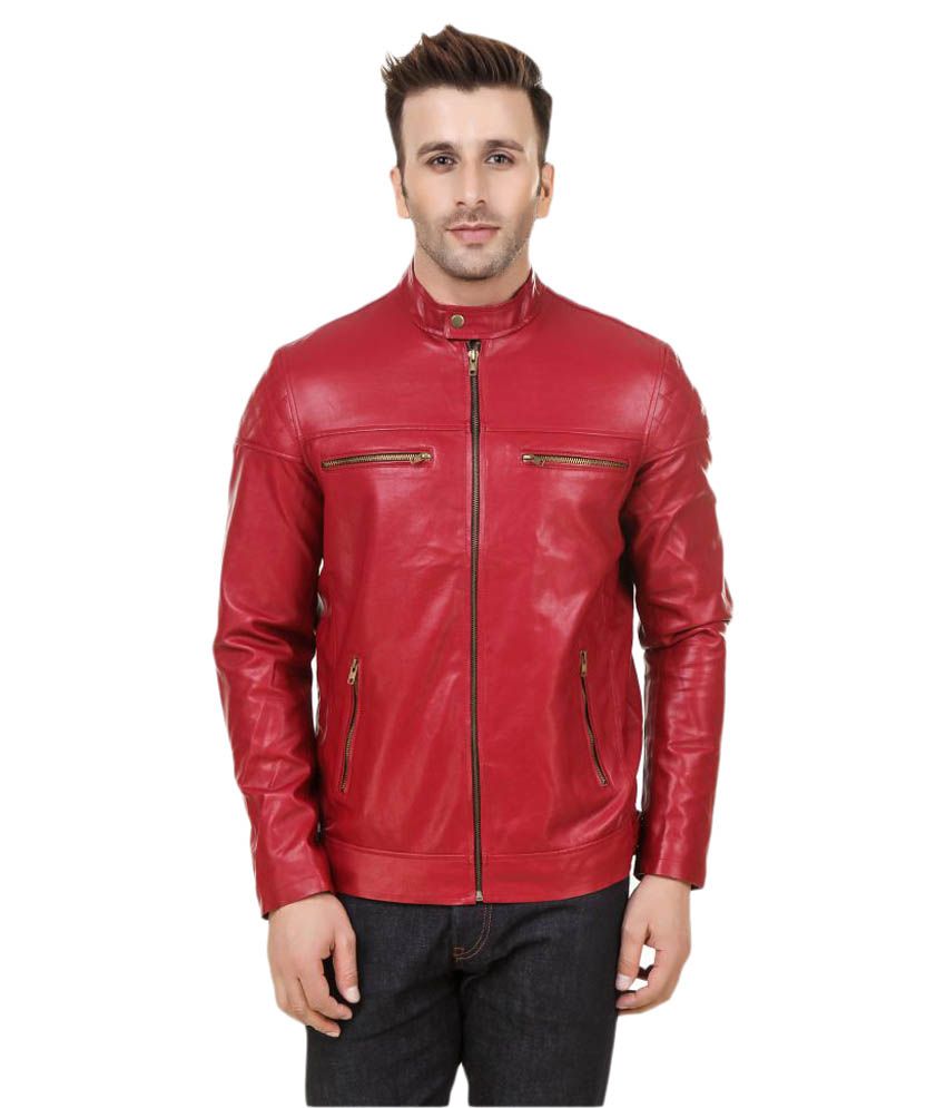 red biker pants