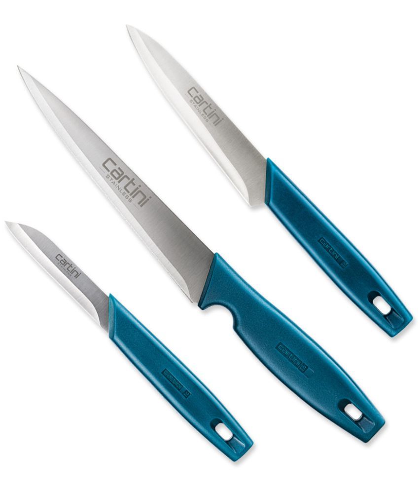 Godrej Cartini Creative Kitchen Knifes, AISI 420 J2 SS,Teal Buy Online
