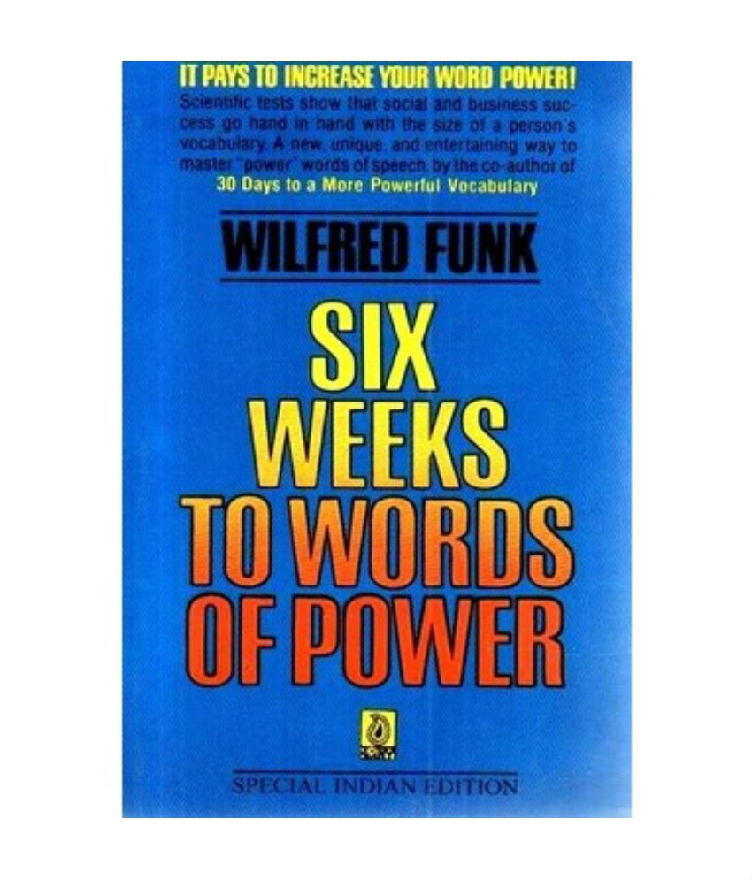     			Six Weeks To Words Of Power, 1/e PB