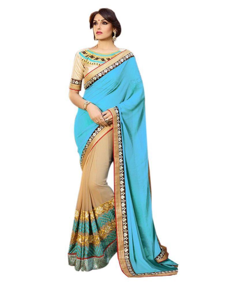 Shivanya Fashion Multicoloured Georgette Saree - Buy Shivanya Fashion ...